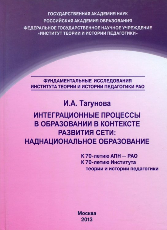 Интеграционные процессы в образовании в контексте развития Сети. Наднациональное образование Интеграционные процессы в образовании в контексте развития Сети. Наднациональное образование