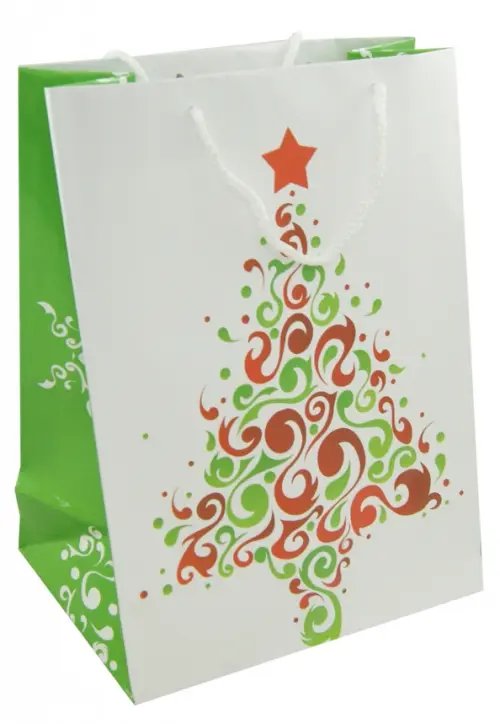 Пакет А4 Новогодний Пакет А4 "Елка на белом" (УП4-0015)