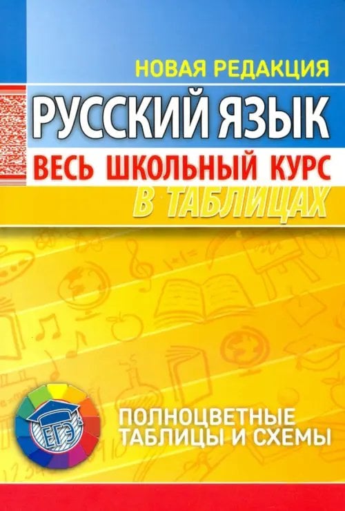 Весь школьный курс в таблицах Русский язык. Весь школьный курс в таблицах