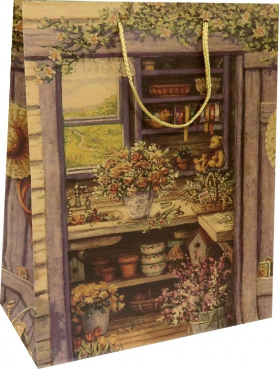 Пакет подарочный, крафт