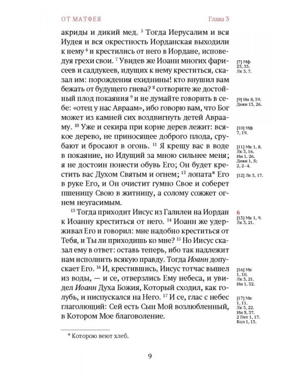 Новый Завет. С зачалами