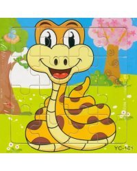 Деревянный пазл-рамка. Змейка