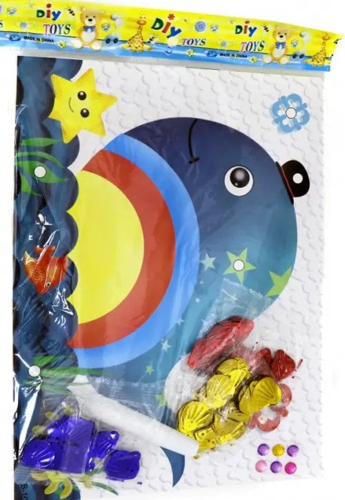 Мозаика из пайеток. Веселый кит Мозаика из пайеток. Веселый кит