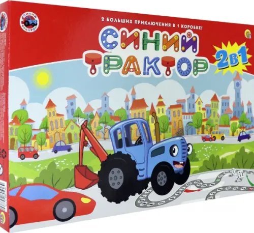 Настольная игра 2 в 1. Синий трактор Настольная игра 2 в 1. Синий трактор