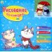 Холст с красками. Мишка и снеговик
