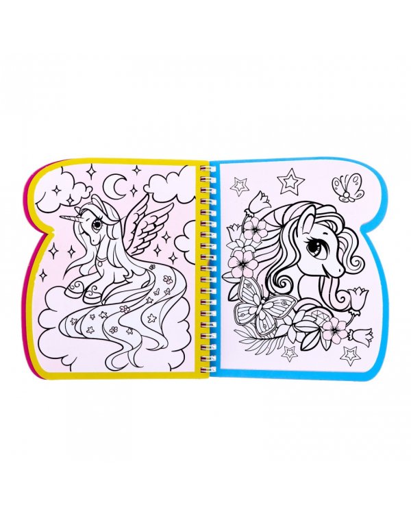 Книжка-раскраска Рисуем водой. Волшебные пони