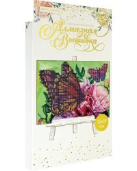 Алмазная вышивка на подставке. Бабочки