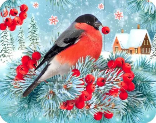 Магнитный пазл &quot;Снегирь&quot;