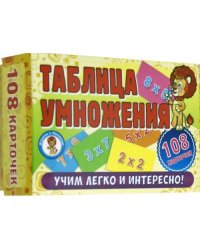 Развивающие карточки. Таблица умножения
