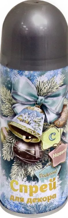 Снег, серпантин Спрей синтетический Серебро