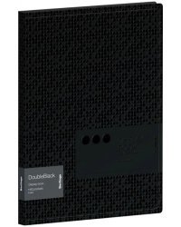 Папка DoubleBlack черная, 60 вкладышей, А4