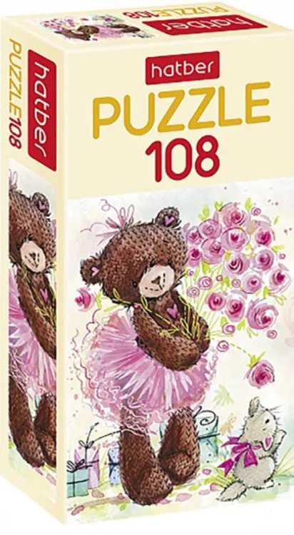 Пазл. Вязаные Мишки, 108 элементов