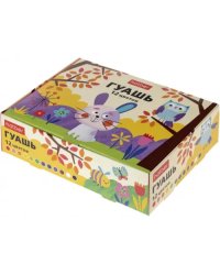 Гуашь "Зайчик", 12 цветов