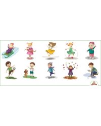 Развивающий набор наклеек. Забава