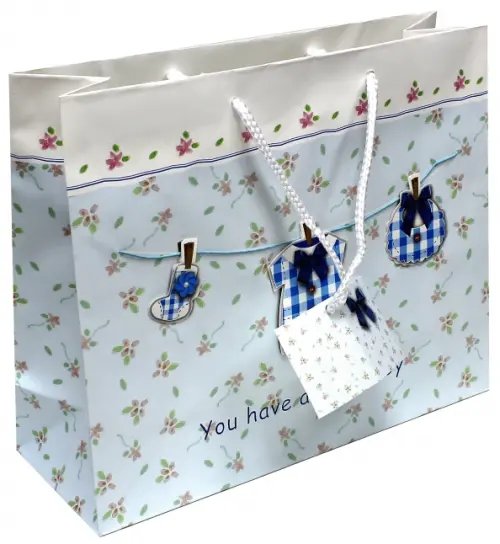 Пакет подарочный &quot;Baby Clothes Boy&quot; (S2-07B-0017)