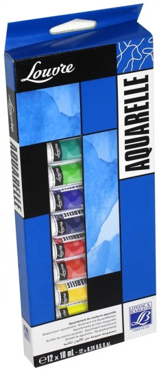Краски акварельные, 12 цветов, 10 мл, "LOUVRE" (LF806912) Краски акварельные, 12 цветов, 10 мл, "LOUVRE" (LF806912)