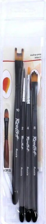 Набор кистей для творчества №5 (4 штуки) Набор кистей для творчества №5 (4 штуки)