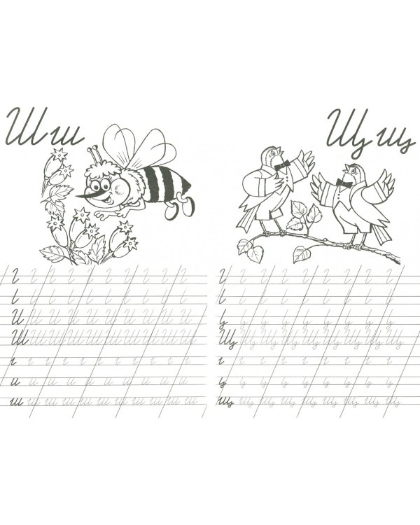 Учимся писать от П до Я. Прописи