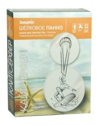 Шелковое панно. Кайтсерфер