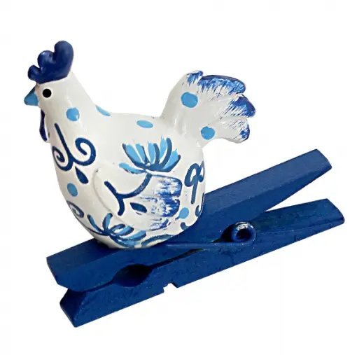 Прищепка декоративная "Гжель" (42913) Прищепка декоративная "Гжель" (42913)
