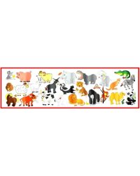 Набор наклеек. Животные домашние и экзотические