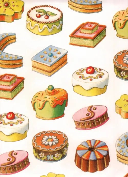 Бумага упаковочная №60 Пончики, 2 листа Бумага упаковочная №60 Пончики, 2 листа