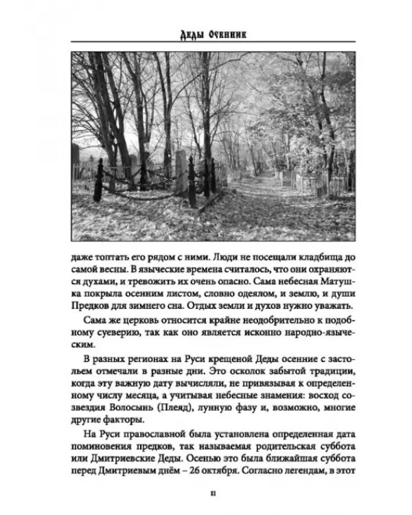 Дополнительное изображение книги «Деды Осенние. Традиции, обряды, заговоры, гадания осенних дней почитания предков на Руси»