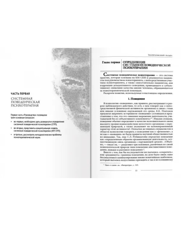 Психотерапия. Системный поведенческий подход