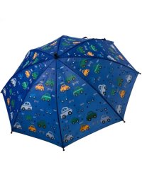Зонт детский, авто, синий с машинками