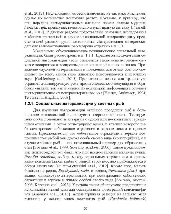 Асимметрия мозга и материнско-детские взаимоотношения млекопитающих
