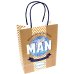 Пакет бумажный "Man" (17.8х22.9х9.8 см) (81219)