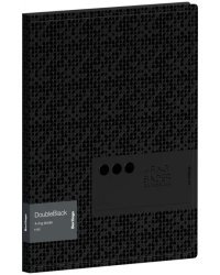 Папка на 4 кольцах "DoubleBlack" черная (RB4_4D701)