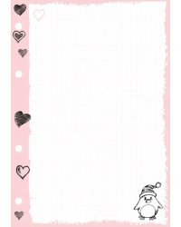 Сменный блок для тетрадей на кольцах "Пингвины" (А5+, 50 листов, клетка) (7-50-471/04)