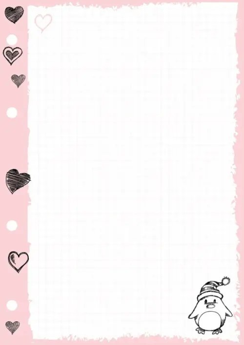 Сменный блок для тетрадей на кольцах "Пингвины" (А5+, 50 листов, клетка) (7-50-471/04)