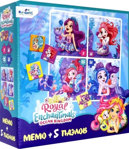 Энчантималс Энчантималс. Игровой набор. Мемо+5 пазлов