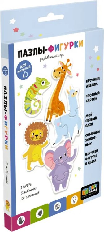 Baby Games Baby Games. Пазлы-фигурки. Яркие животные
