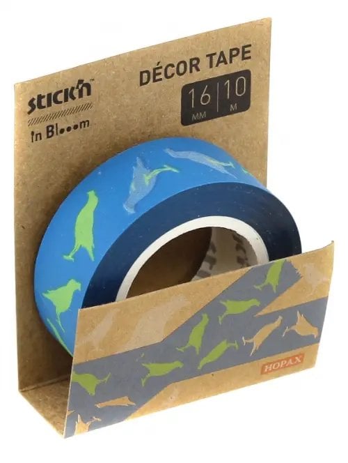 Лента клейкая декоративная "Bloom" (16 мм х 10 м) (28140)