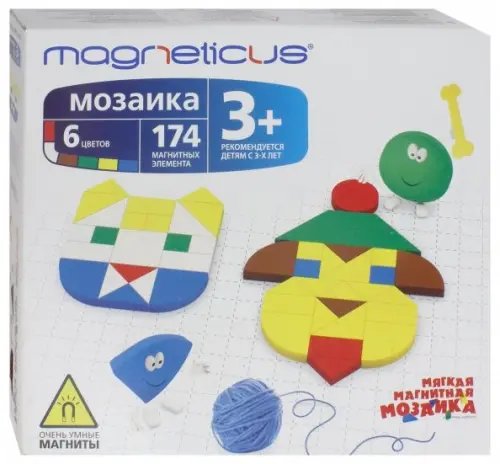 Мозаики Мозаика 3+ (6 цветов, 174 элемента)