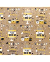 Бумага упаковочная Праздничный торт (81064)