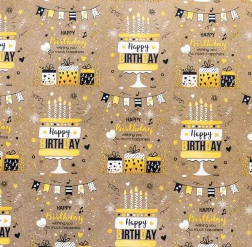 Упаковочная бумага Бумага упаковочная Праздничный торт (81064)