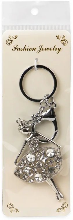 Брелок со стразами Балерина Брелок со стразами Балерина