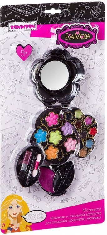 Косметика EvaModa для девочек Набор декоративной косметики "Косметичка-цветок" (ВВ2244)