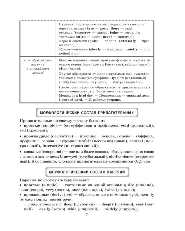 Focus on Adjectives and Adverbs. Английский язык. Грамматика. Лексика. Словообразование