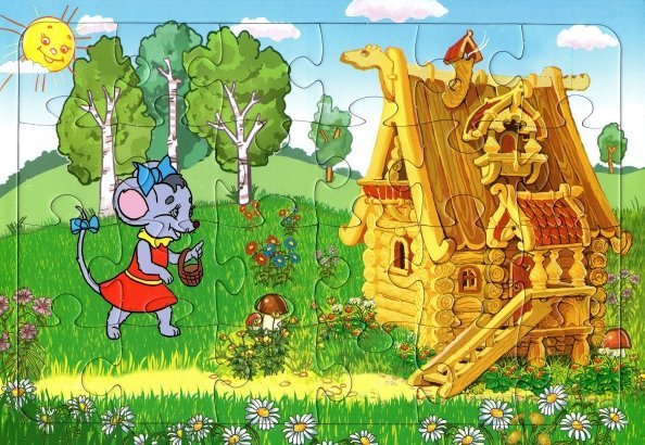 Пазлы 24 элемента Пазл Мышка-Норушка, 24 элемента