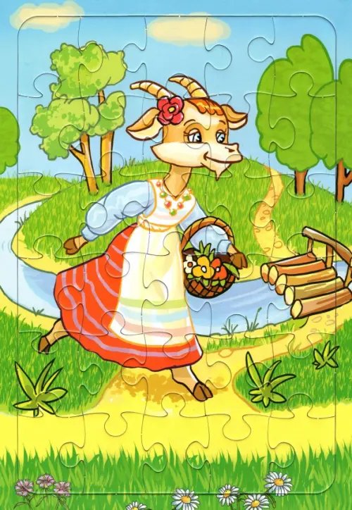 Пазлы 30 элементов Пазл Коза-дереза, 30 элементов