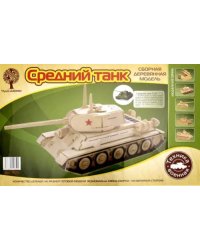 Сборная деревянная модель "Средний танк" (P175)