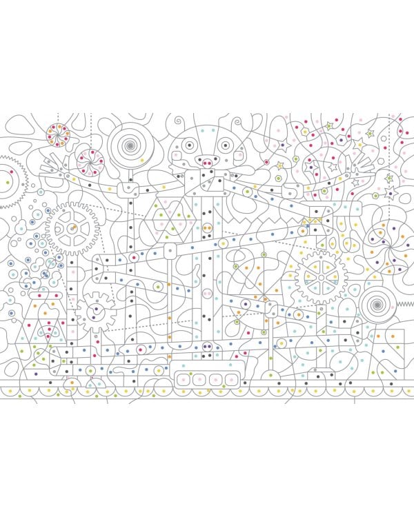 Мир техники и роботов. Цвета, символы, номера