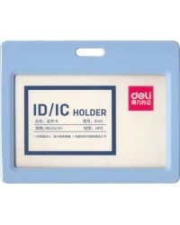 Бейдж 86х54 горизонтальный, голубой (8342L-BLUE)