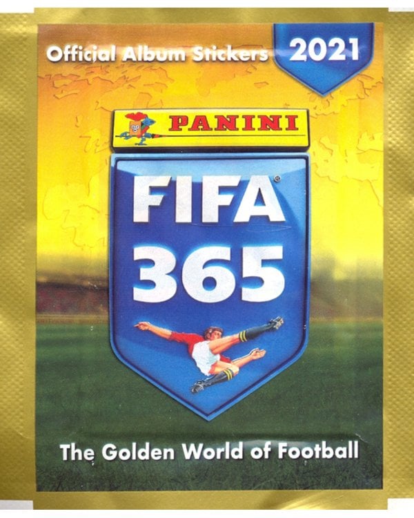Наклейки FIFA 365-2021, 5 наклеек в пакете
