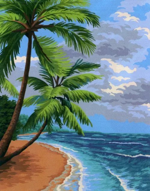 Рисование по номерам на холсте "Русская живопись" Рисование по номерам. Необитаемый остров